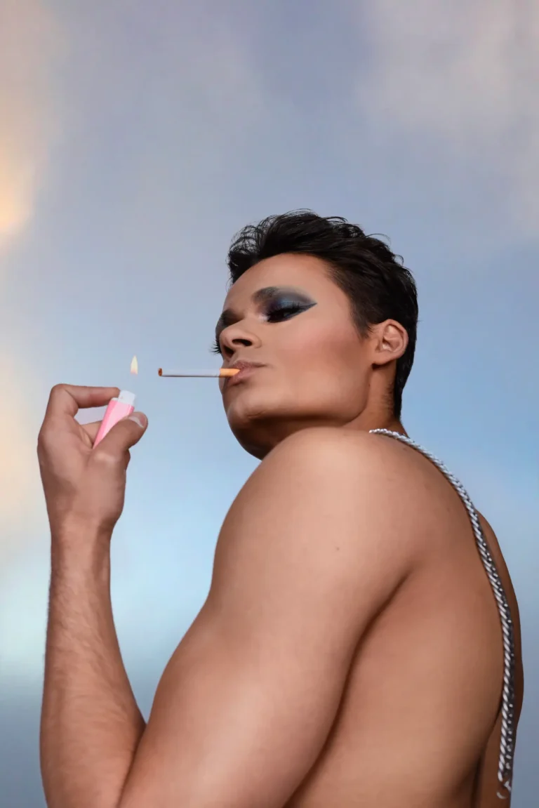 Male with Makeup — Fashion editorial by Francisco Duque for VOUS Magazine