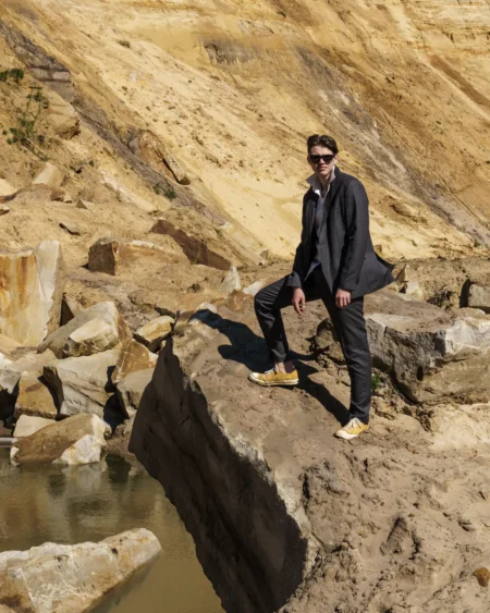 An epic journey to rocky terrain — Fashion editorial by Alena Tokareva for VOUS Magazine