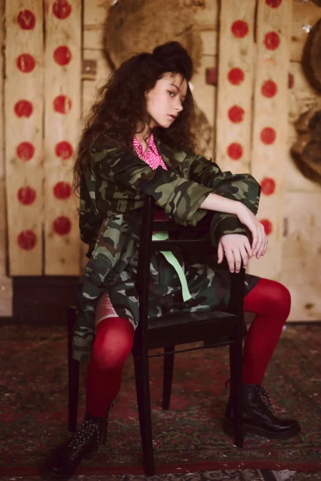 I'm a military girl — Fashion editorial by Anastasia Fahertdinova for VOUS Magazine