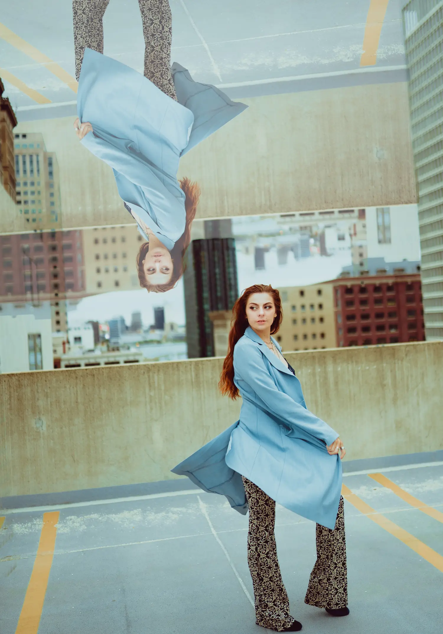 Blue Suit Strut — Fashion editorial by Jessica Jenkins for VOUS Magazine