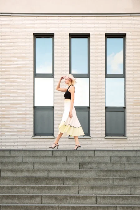 Soft colors — Fashion editorial by Karen Cavallaro for VOUS Magazine