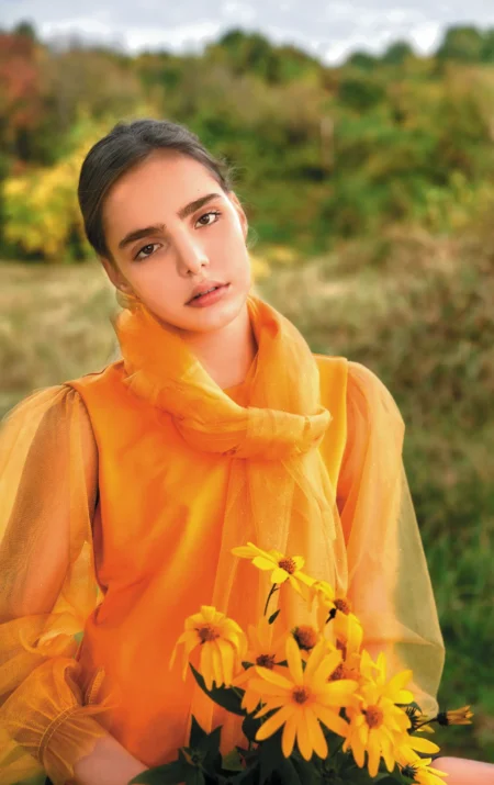 Autumn colors — Fashion editorial by Photographer PR agency Model for VOUS Magazine
