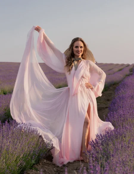 Princess and lavender — Fashion editorial by Grigoreva Ekaterina for VOUS Magazine