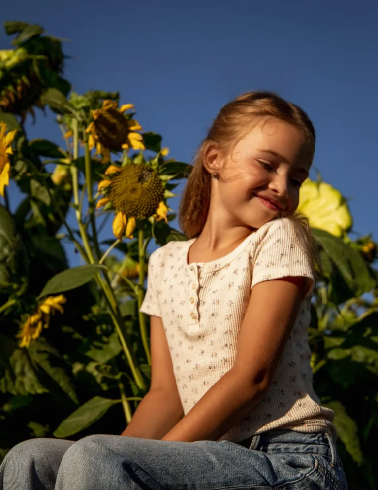 In sunflowers — Teen editorial by Ilona Shevchenko for VOUS Magazine