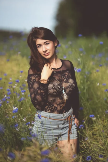 Calming blue — Fashion & Beauty editorial by Dirk Schmerler for VOUS Magazine