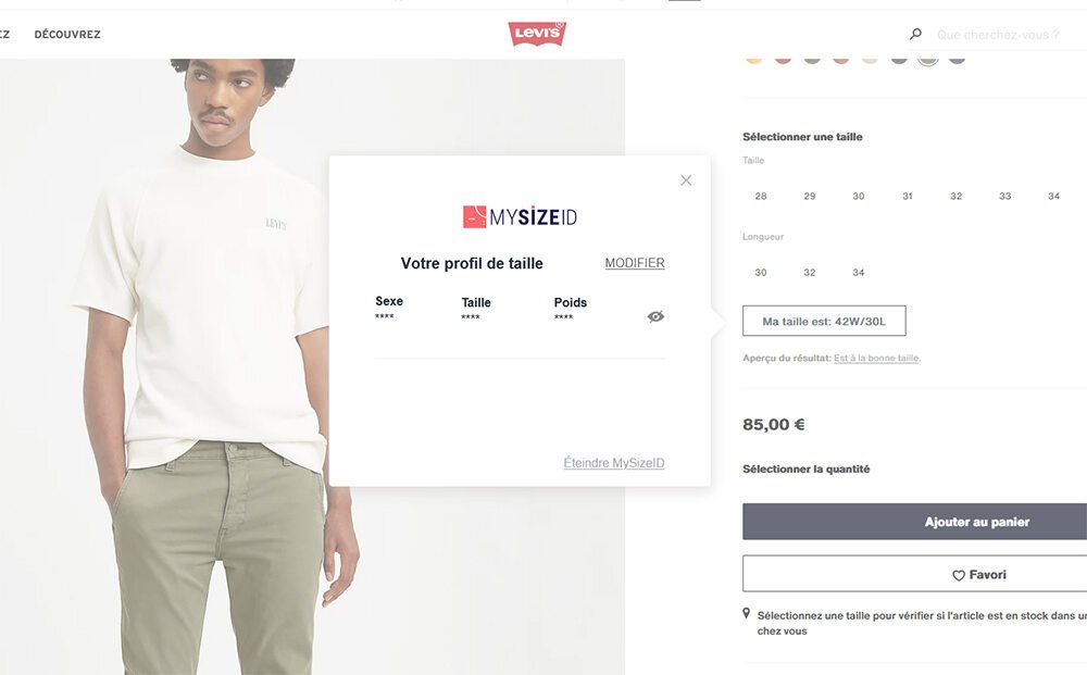 Levi’s seeks to reduce returns with size suggestion system