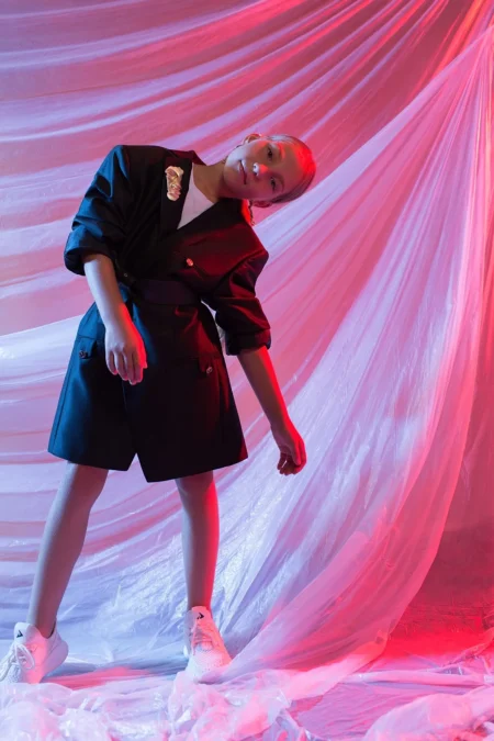 Crimson light — Teen editorial by Korchagina Svetlana for VOUS Magazine