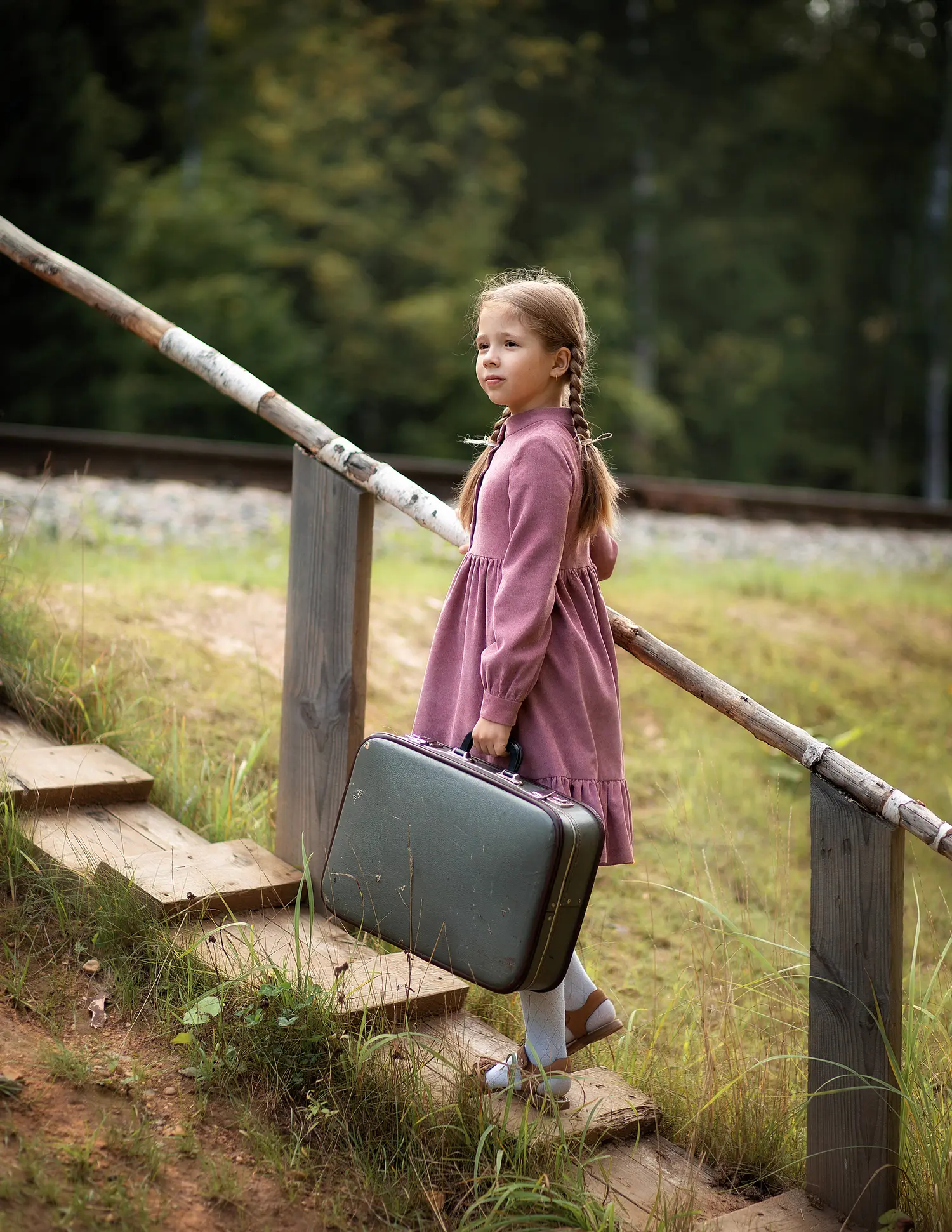 On The Railway — Teen editorial by Polina Paramonova for VOUS Magazine