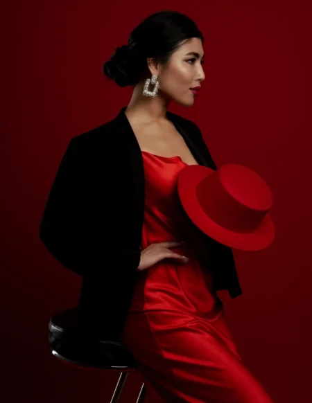 Women in Red — Fashion & Beauty editorial by Podluzskaya Anastasia for VOUS Magazine