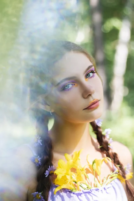 Floral Fantasies — Teen editorial by Kseniya Shengof for VOUS Magazine