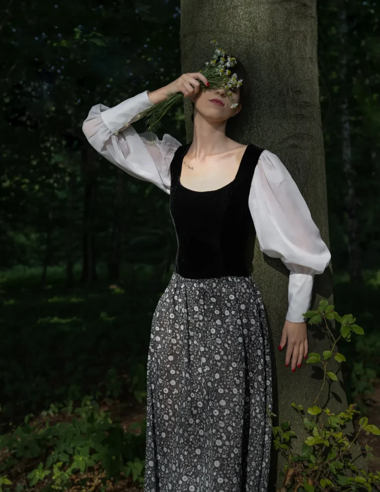Girl in forest — VOUS Magazine · The August Fashion & Beauty Edition · Vol.6 · 2022