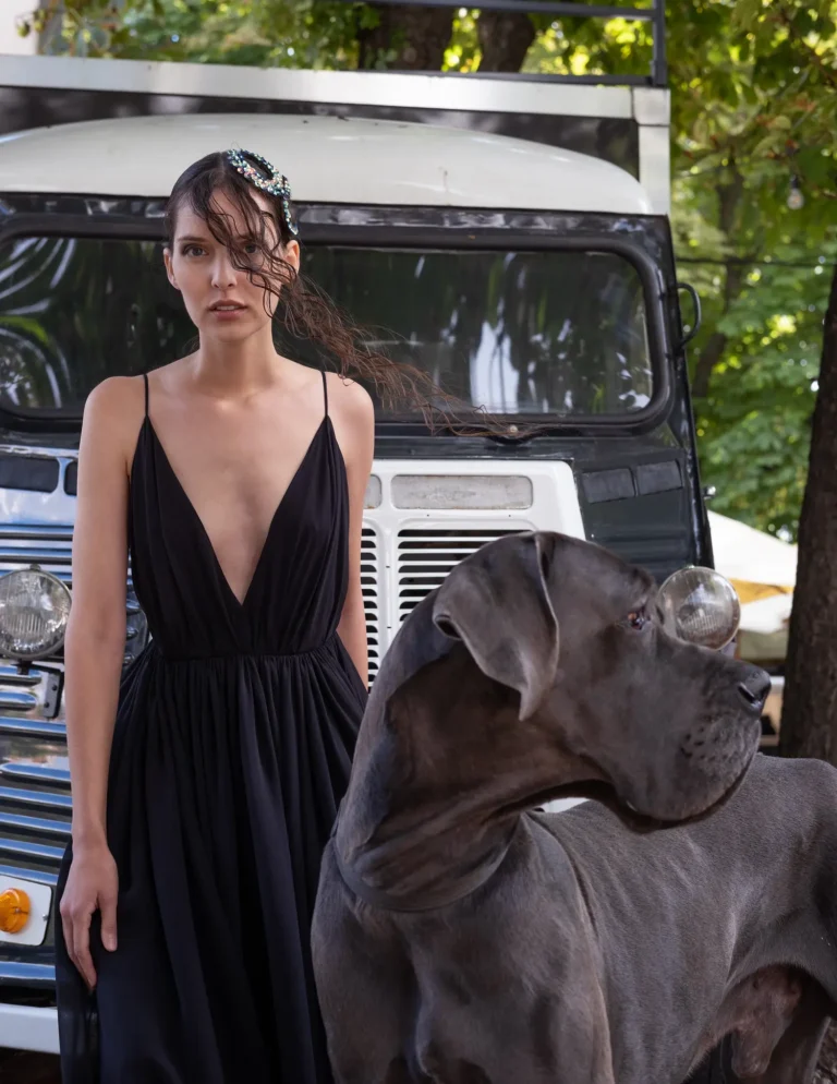 Balck and Blue (Great Dane) — Fashion & Beauty editorial by Adriano Sollazzo for VOUS Magazine