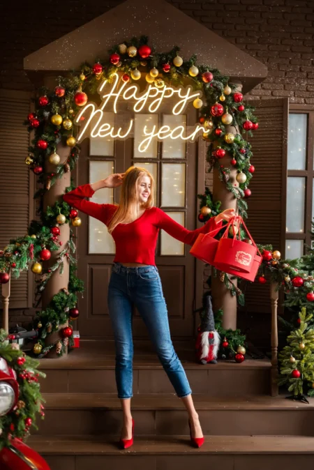Mrs. Santa — Fashion & Beauty editorial by Marina Shavlovskaya for VOUS Magazine