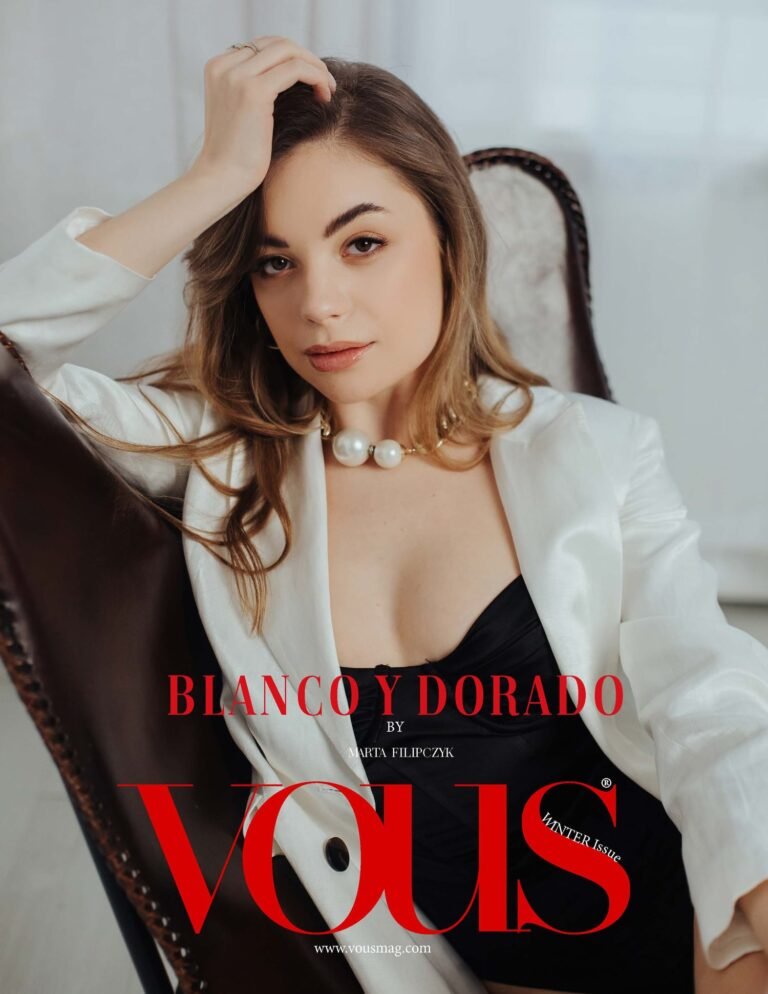 Blanco y dorado — VOUS Magazine · The February Fashion & Beauty Edition · Vol.3 · 2023