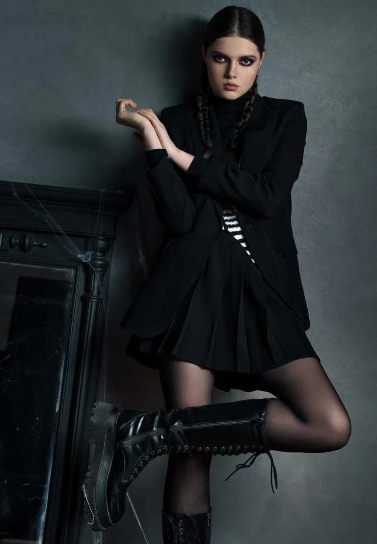 On wednesdays we wear black — Fashion & Beauty editorial by Elizaveta Petrova for VOUS Magazine