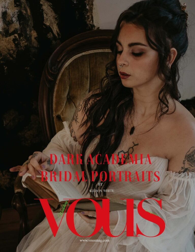 Dark Academia Bridal Portraits — VOUS Magazine · The May Wedding Edition · Vol.3 · 2023