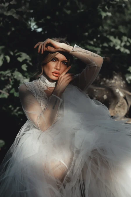 Designer Wedding Dress — Wedding editorial by Olga Koba for VOUS Magazine