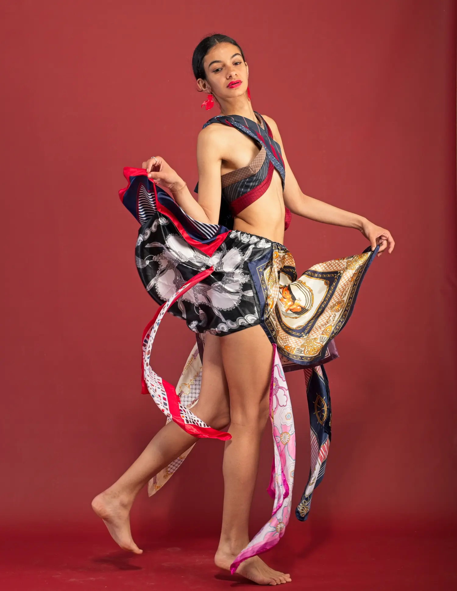 Red Reverie — Fashion & Beauty editorial by Miguel Angel Peris Sorolla for VOUS Magazine
