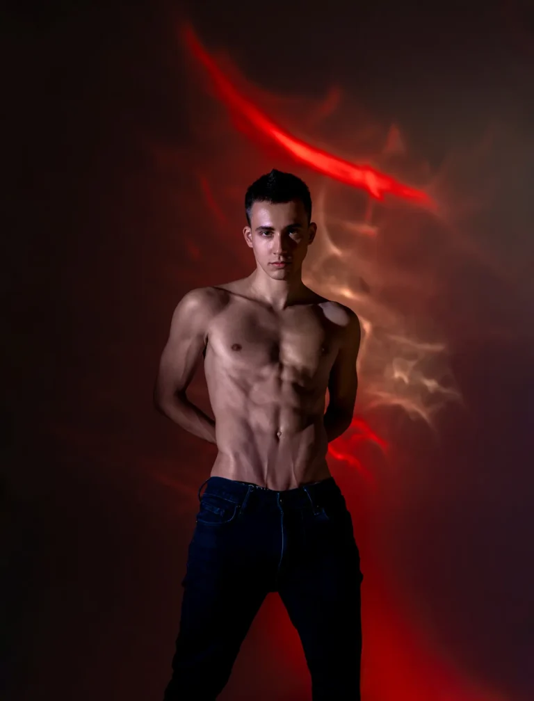 On fire — Man editorial by Dim Ross for VOUS Magazine