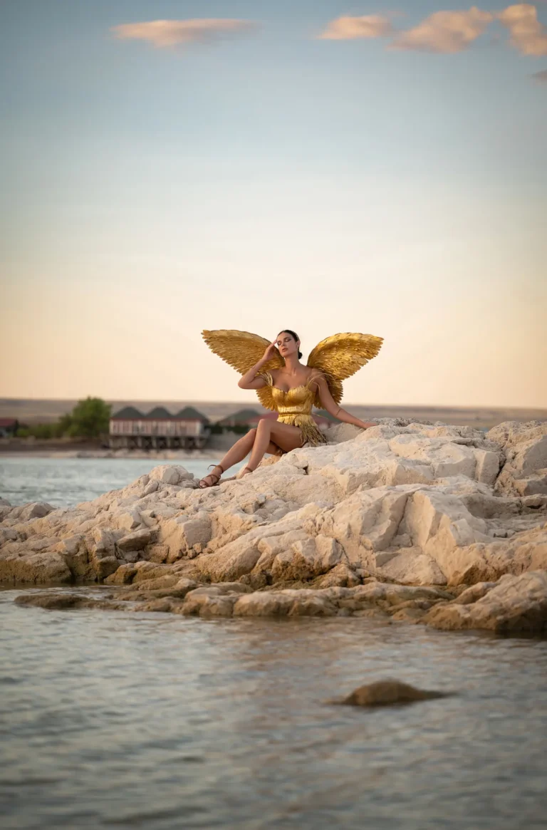 The Golden Angel — Fashion & Beauty editorial by Olga Kolokolnikova for VOUS Magazine
