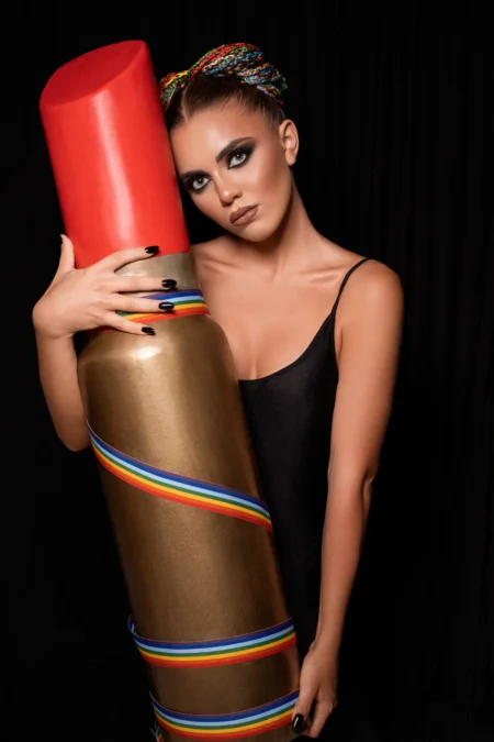 A LIPSTICK FOR PEACE -no war — Fashion & Beauty editorial by Jui for VOUS Magazine