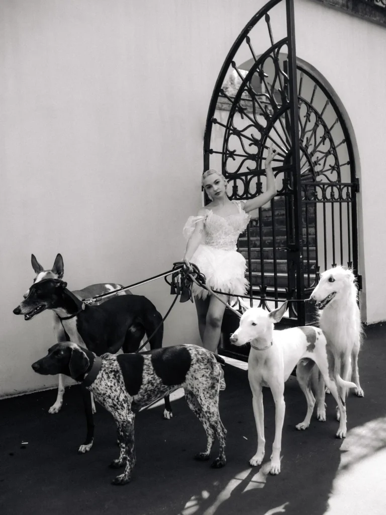 Dogs lady — Fashion & Beauty editorial by Daria Egudina for VOUS Magazine