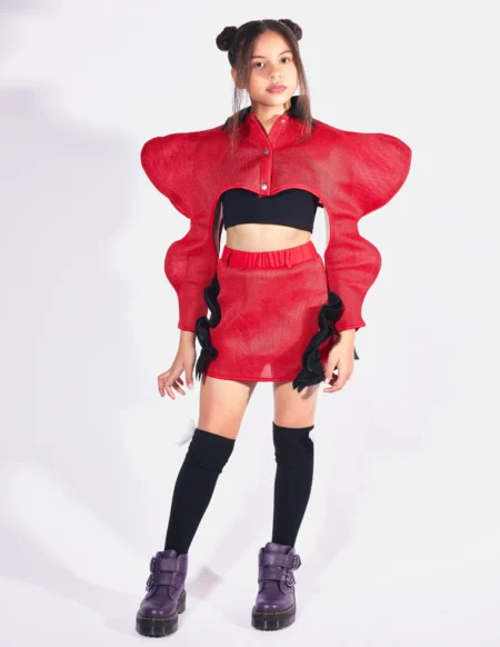 Galactic Red — Teen editorial by Gloria Caballero for VOUS Magazine