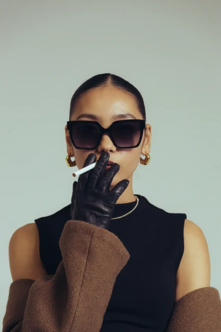 Black accessory — Christmas Special editorial for VOUS Magazine
