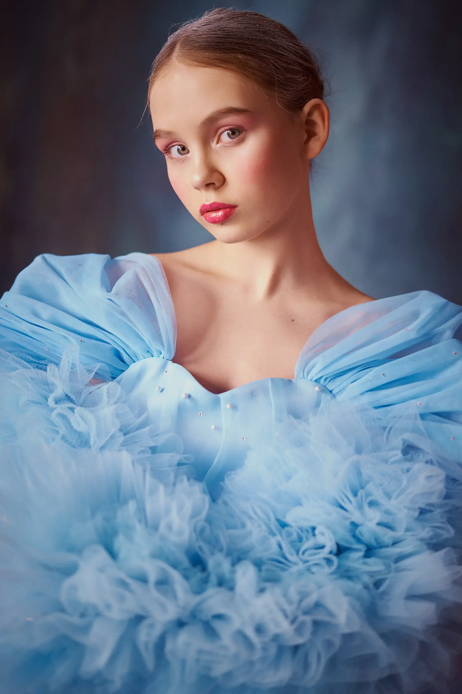 Floral Christmas — Teen editorial by Anastasia Fahertdinova for VOUS Magazine