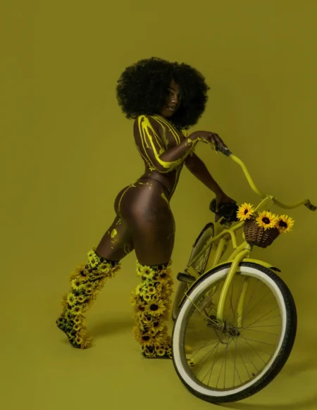 Sunflower kissed by the sun — Fashion & Beauty editorial by Jeff Suttle for VOUS Magazine