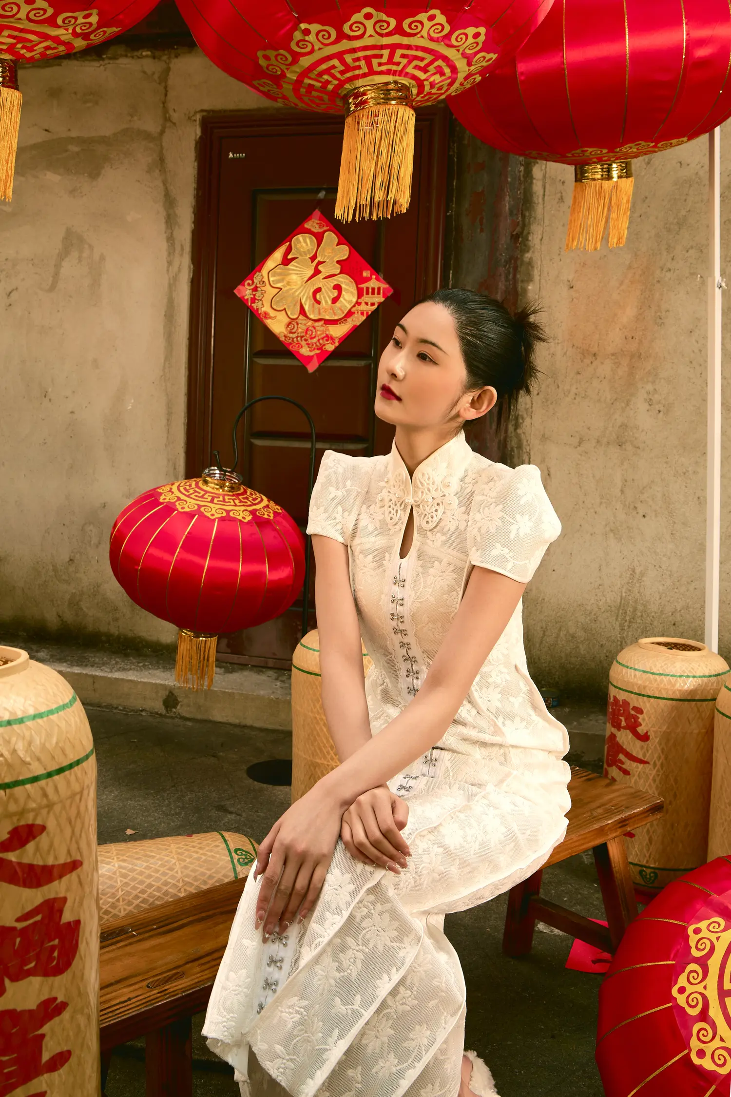 New Year atmosphere — Fashion & Beauty editorial by Yuxing Liu for VOUS Magazine