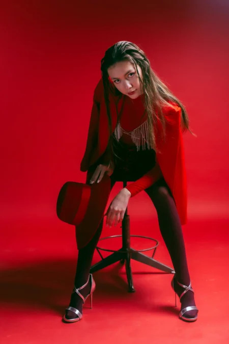 Red Vikki — Teen editorial by Максим Юртаев for VOUS Magazine