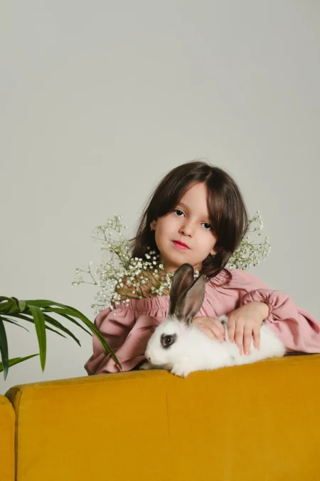 Cute rabbit & Bogdan and Sonya G — Teen editorial by Anastasia Pronina for VOUS Magazine