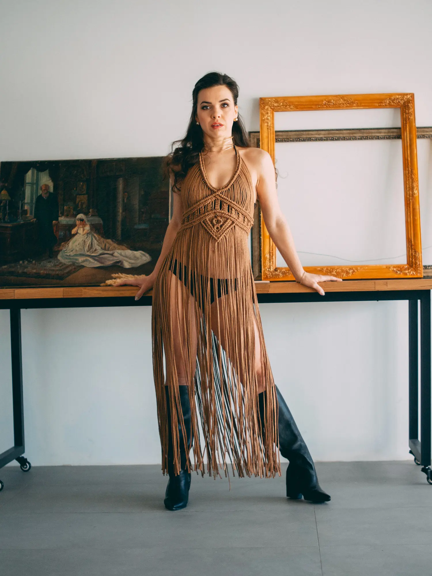 Macrame clothing is the trend of this year — Portrait editorial by Кристина for VOUS Magazine