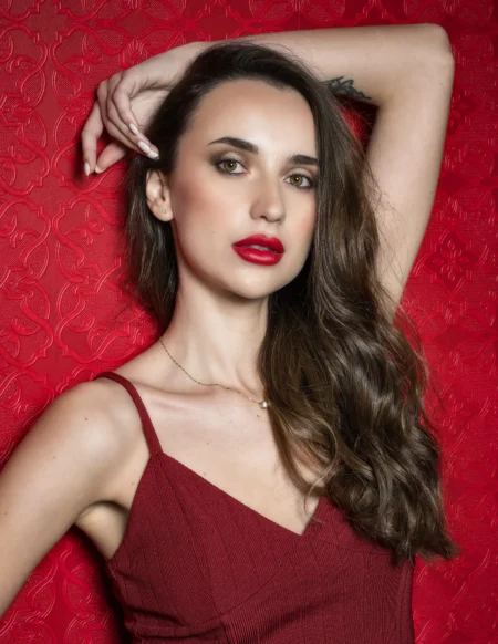 Vermillion Vision — Fashion & Beauty editorial by Jon Clarke for VOUS Magazine