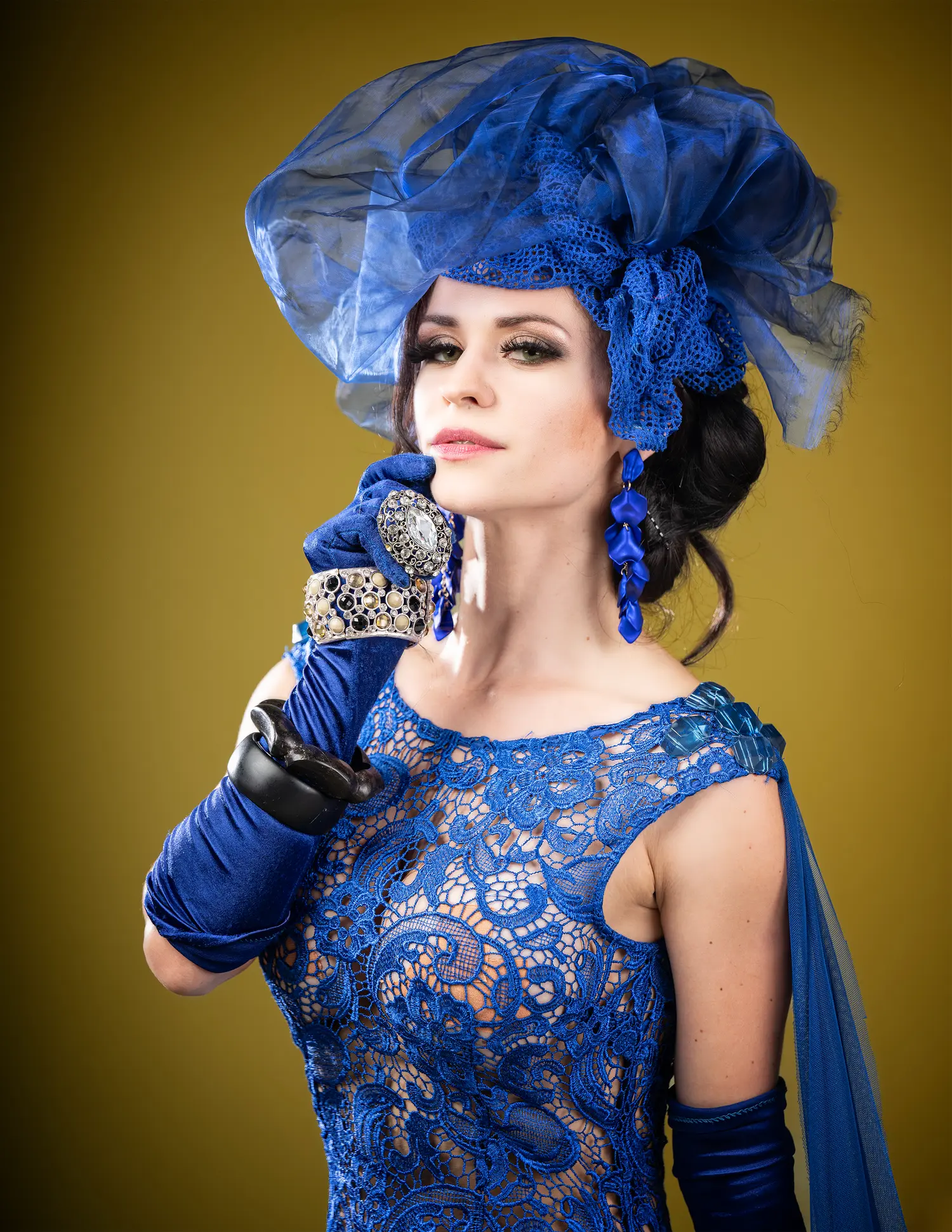 Gatsby Glamour - Timeless Beauty in Blue — Fashion & Beauty editorial for VOUS Magazine