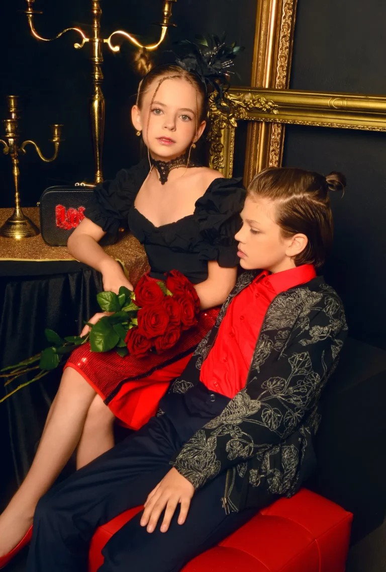 Black & Red Friends — Teen editorial by Yuliya Dorofeeva for VOUS Magazine