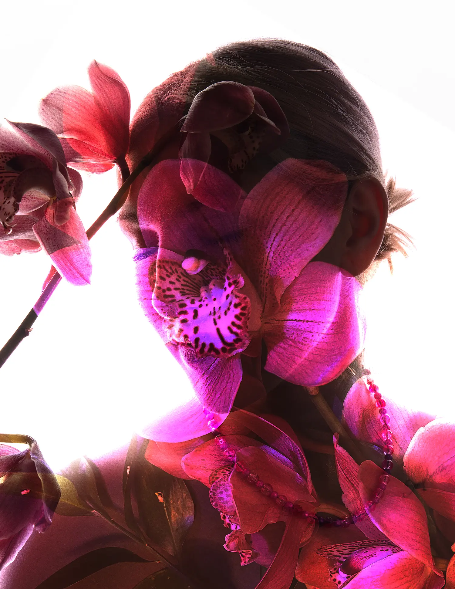 Pink Orchids — Fashion & Beauty editorial by Yvonne Kiss for VOUS Magazine