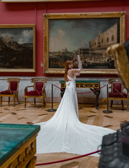 Dressed in Masterpiece — Fashion & Beauty editorial by Evgeniya Satova for VOUS Magazine