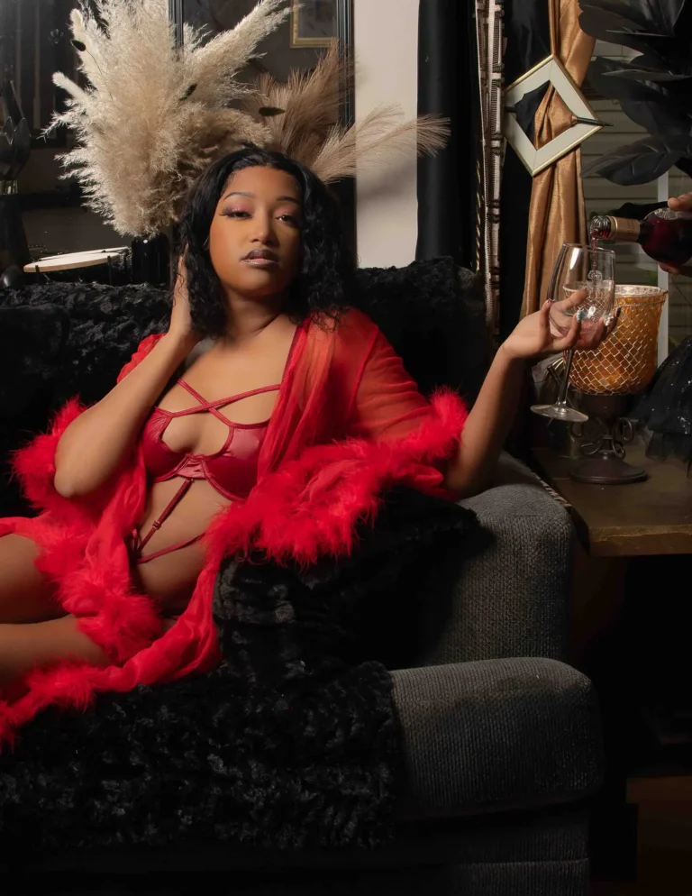 Wine Down — Boudoir editorial by Walter priece for VOUS Magazine