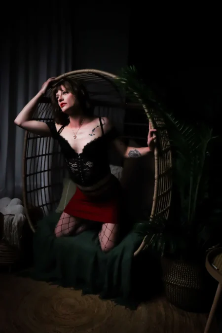 Dark Night Alone — Boudoir editorial by Lacey Himes for VOUS Magazine