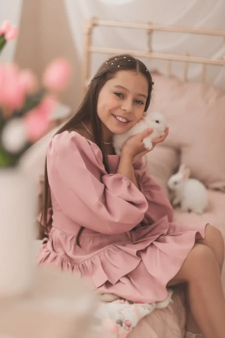 NiKA V&S Softness — Teen editorial by Valeria for VOUS Magazine