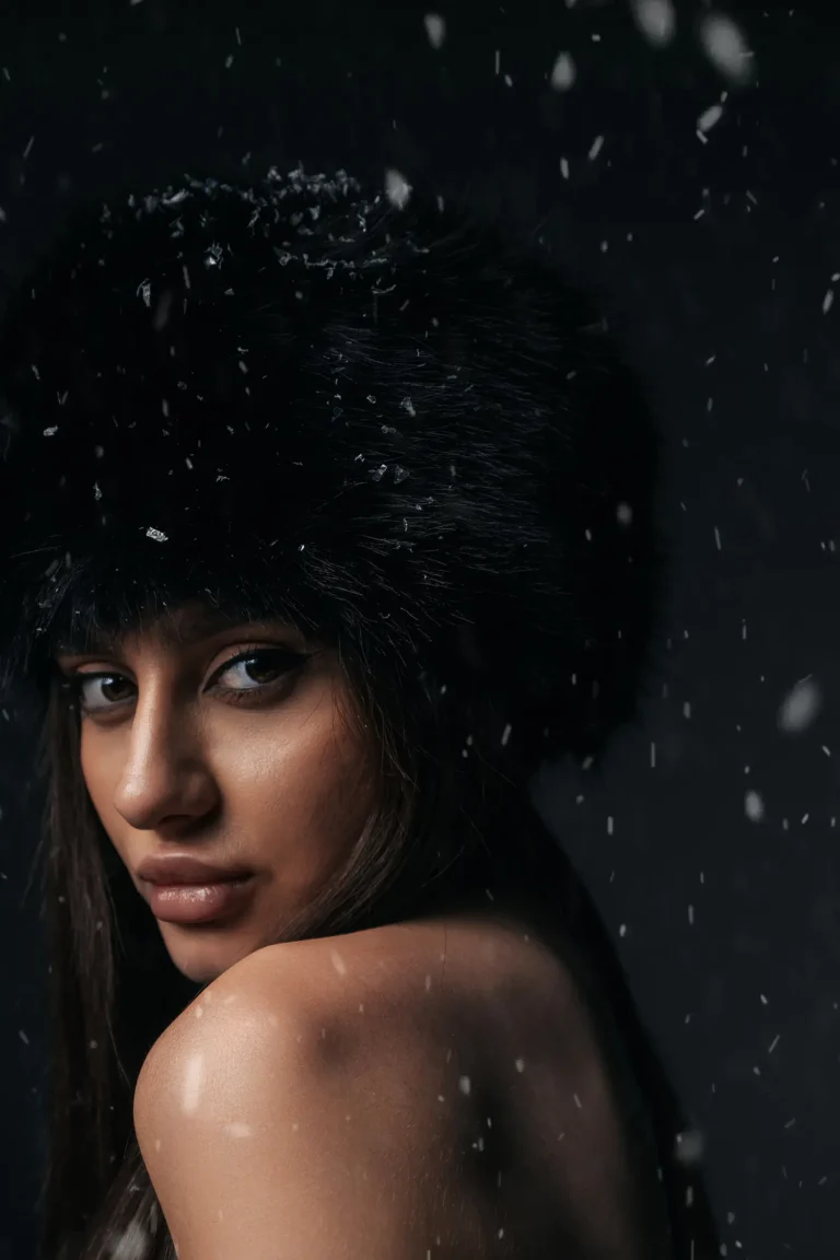 The black Snow Maiden — Portrait editorial by Виктория Прищепа Е for VOUS Magazine