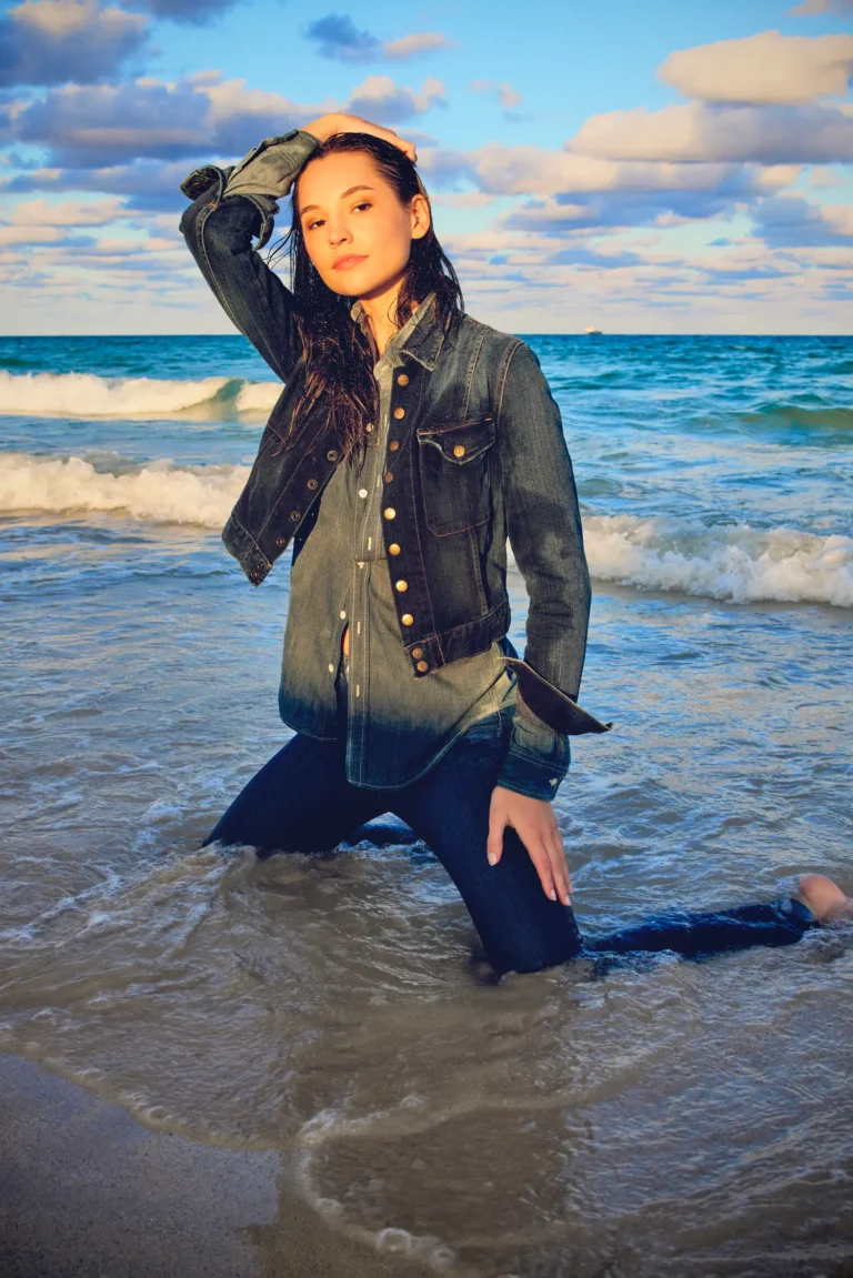 Red, White & Denim — Fashion editorial by Charles Warren for VOUS Magazine