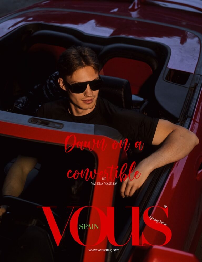 Dawn on a convertible — VOUS Magazine · The July Men Edition · Vol.1 · 2025