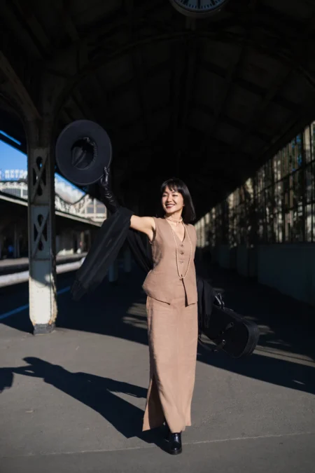 One day at the train station — Fashion editorial by Ольга Иванова for VOUS Magazine