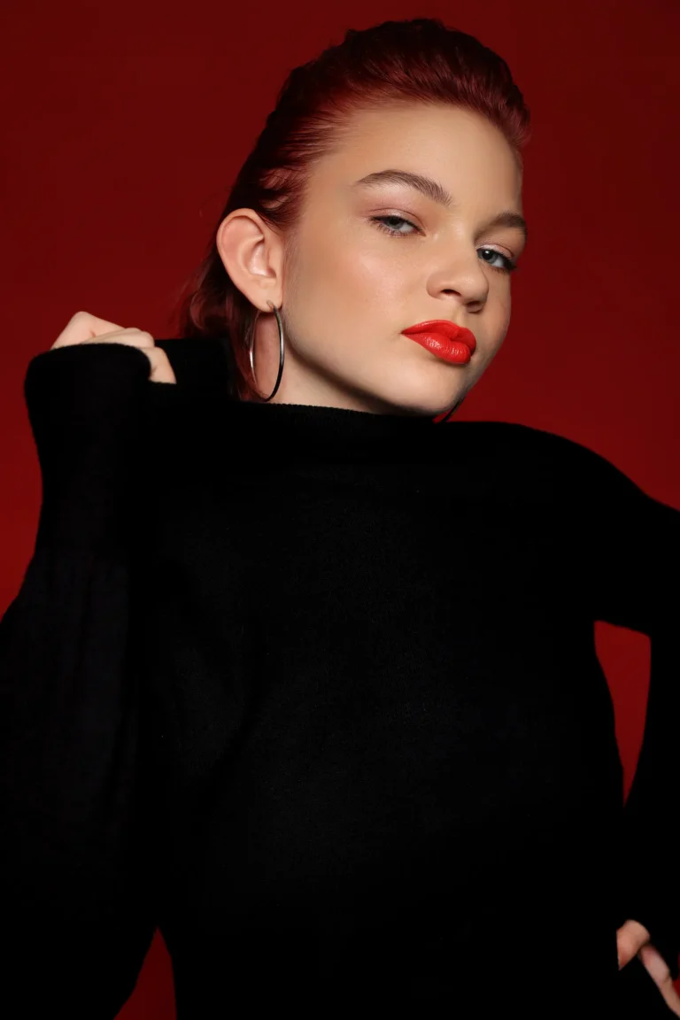 Red — Teen editorial by Anastasia Synkova for VOUS Magazine