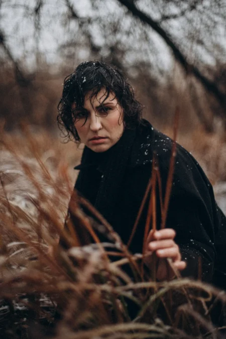 Snow over the river — Street editorial by Alina Izmaylova for VOUS Magazine