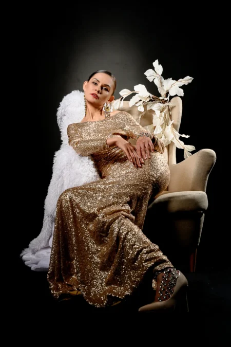 Golden Luxury — Fashion editorial by Andrey Puhach for VOUS Magazine