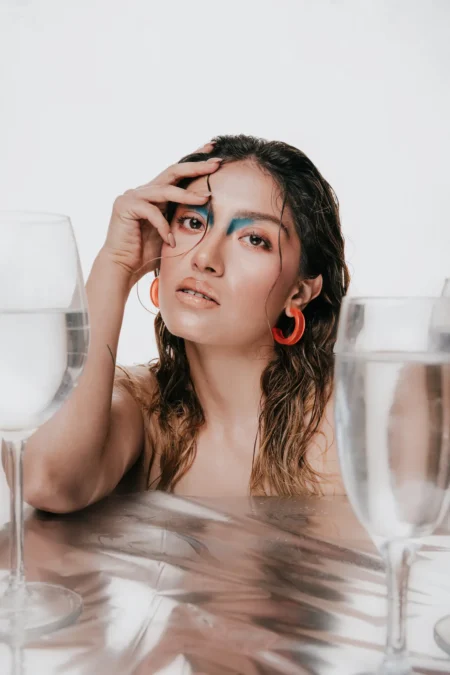 Liquid Muse — Portrait editorial by Alex Farrell for VOUS Magazine
